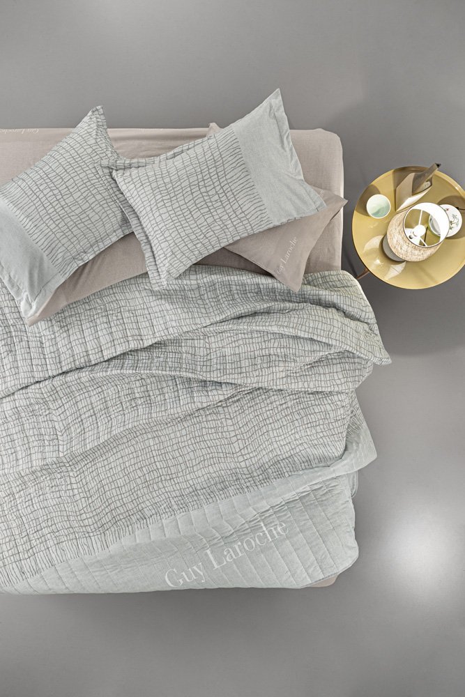 1114030123006 Κουβερλί Υπέρδιπλο 220x240 Guy Laroche Netto Mint - Image 1