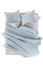 Σετ Κουβερλί 2 Τεμαχίων Υπέρδιπλο 220x240 Guy Laroche Diamante Light Petrol