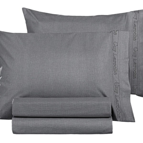Μαξιλαροθήκες Ζέυγος 50x70 Guy Laroche Color Plus Anthracite