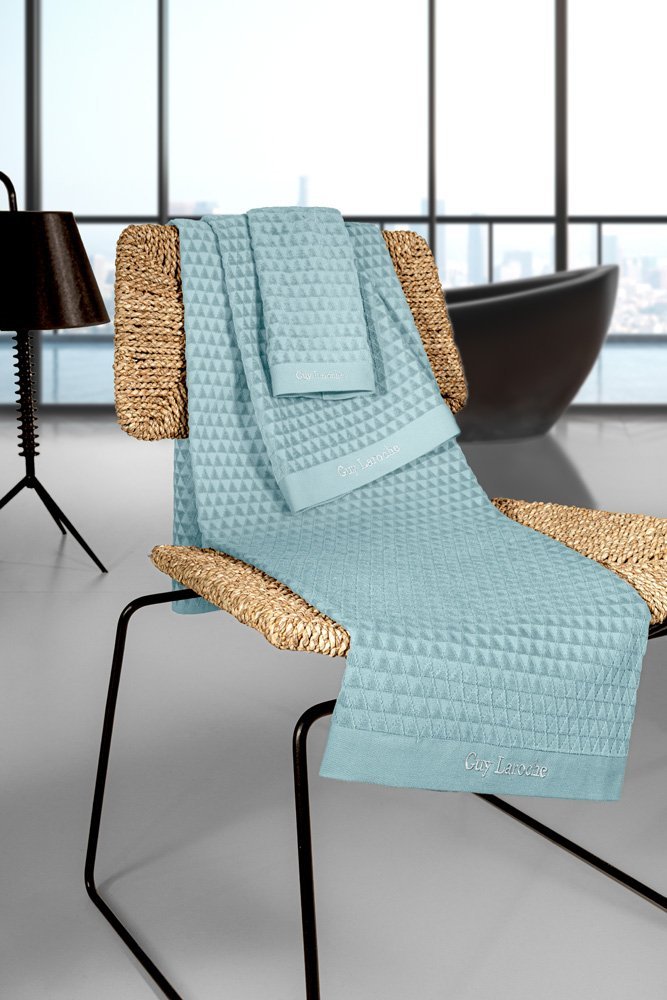 1122090123010 Σετ Πετσέτες 3 Τεμαχίων Guy Laroche Tokyo Aqua - Image 1