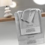 Σετ Πετσέτες 3 Τεμαχίων Guy Laroche Tetra Silver