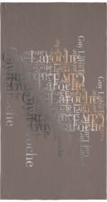 Πετσέτα Θαλάσσης 100x175 Guy Laroche Velour Printed 2103 Taupe - Image 2