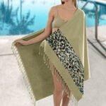 Πετσέτα Θαλάσσης 90x170 Guy Laroche Pestemal 18 Khaki