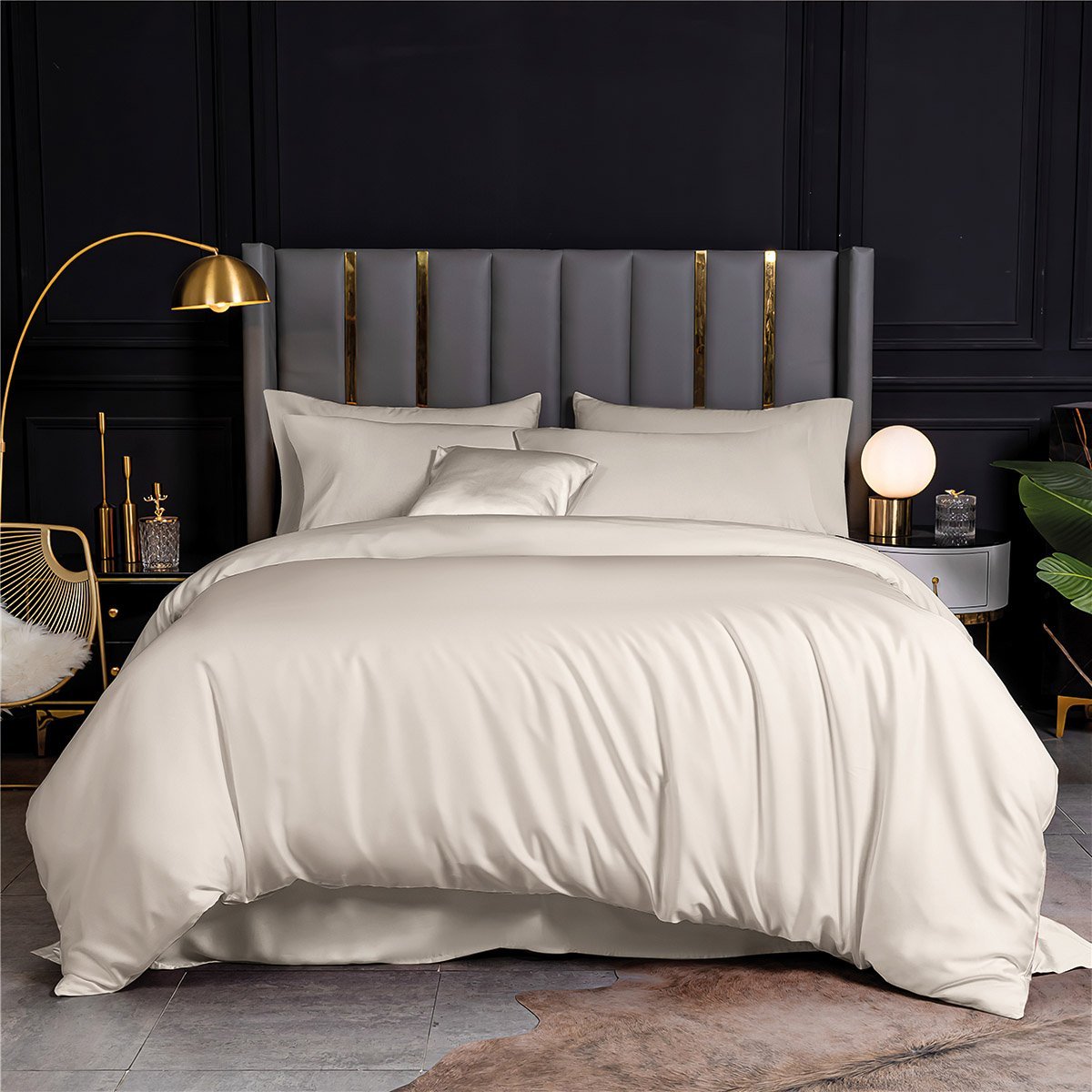 12052 Σετ σεντόνια υπέρδιπλα Bamboo 300tc Art 12052 Miss Beauty 250x275 Μπεζ Beauty Home - Image 1