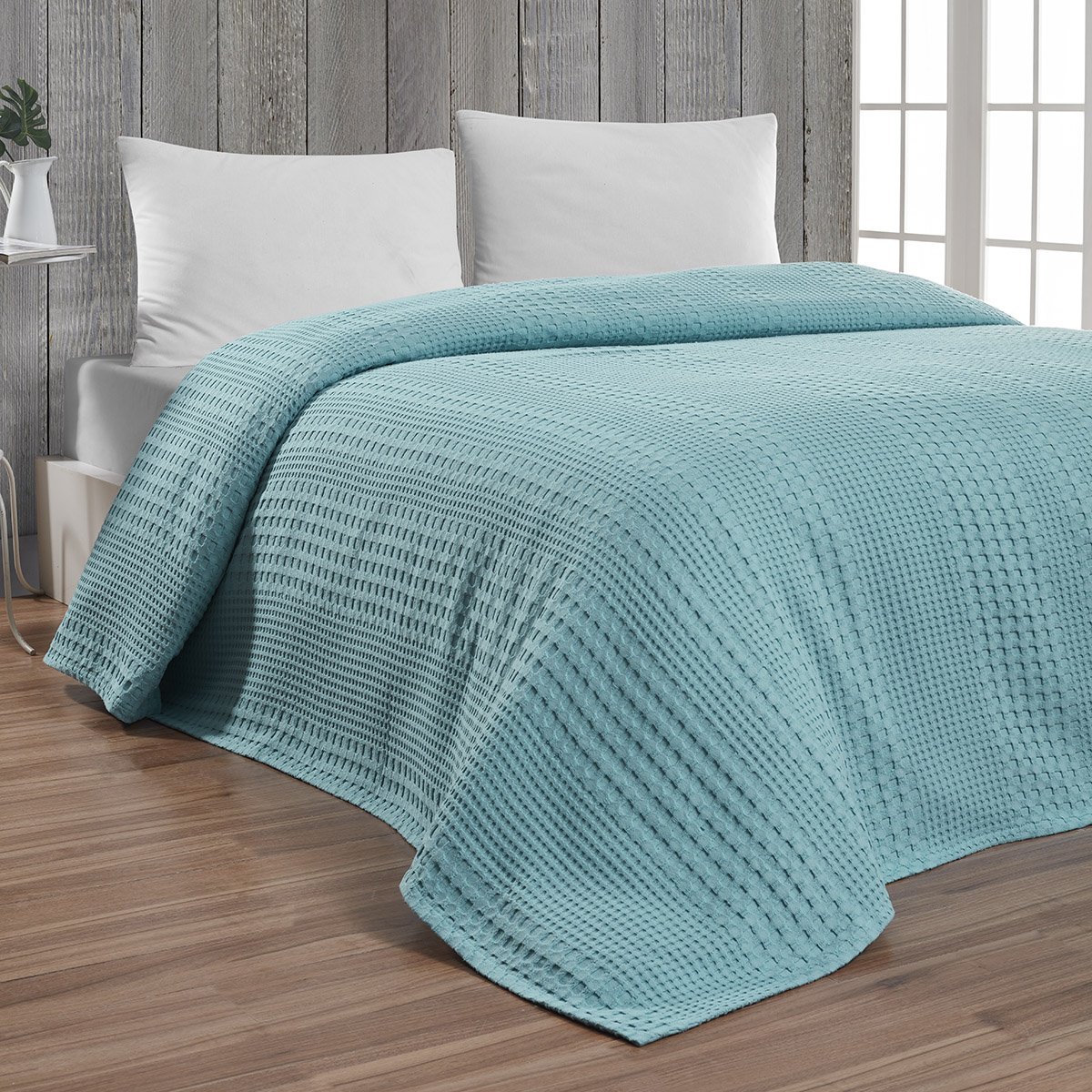 1995_turquoise Πικέ υπέρδιπλη Division Αrt 1995 Τυρκουάζ 230x240 Beauty Home - Image 1