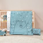 Σετ σεντόνια βρεφικά Bear Art 5185 120x160 Εμπριμέ   Beauty Home