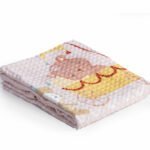 Κουβέρτα Πικέ Κούνιας 110×150 Nef Nef Exploring Together Pink