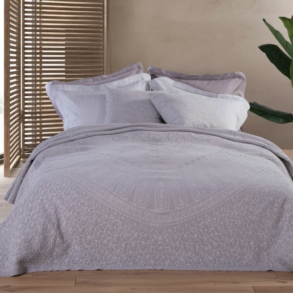 Κάλυμμα Κρεβατιού Υπέρδιπλο 220×240 Nef Nef Valencia Grey