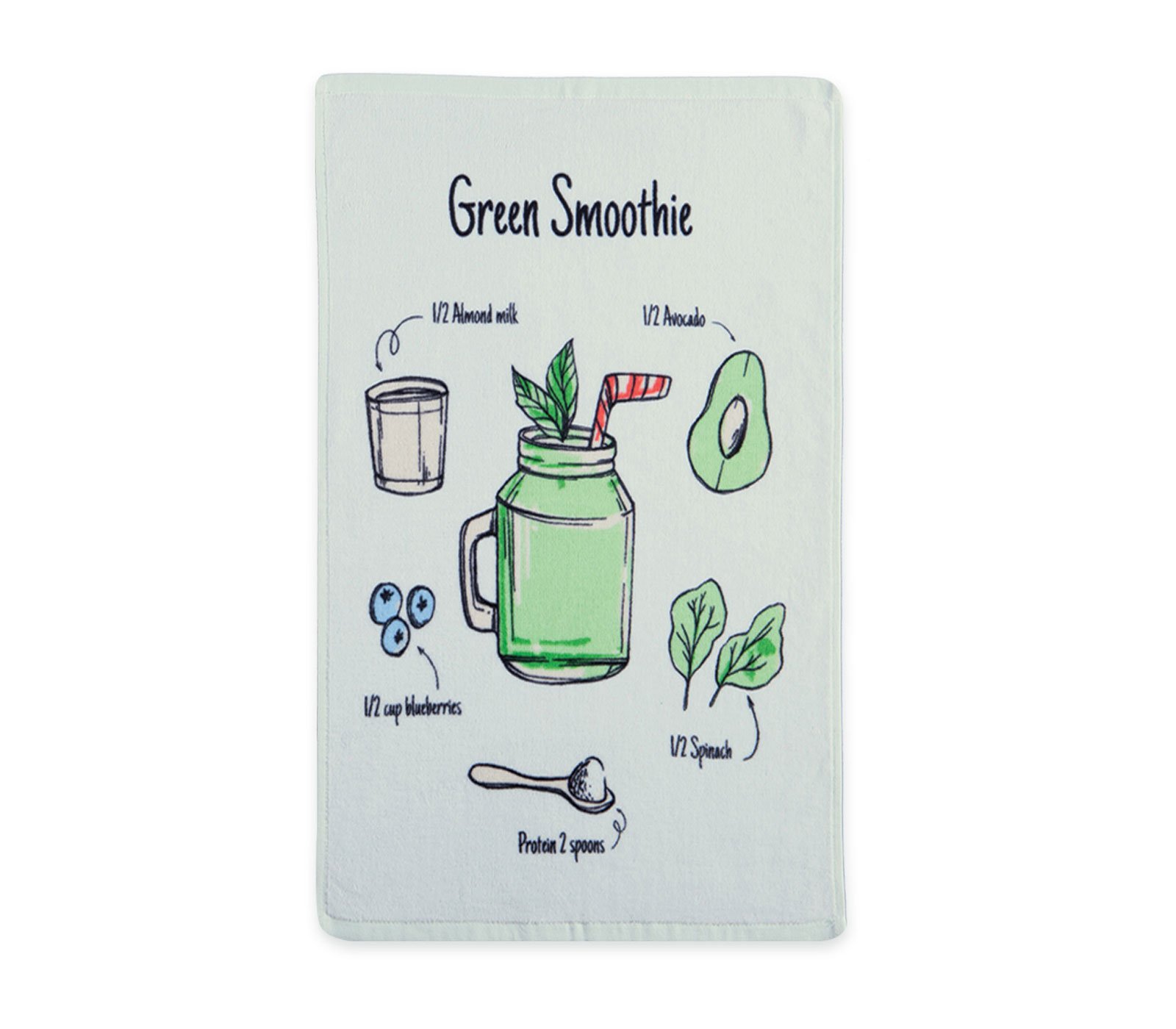 5205495543925 Ποτηρόπανο Βελουτέ 40×60 Nef Nef Smoothie Aqua - Image 1