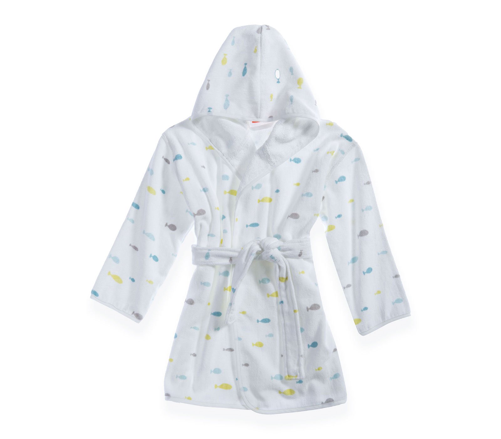 5205495545783 Βρεφικό Μπουρνούζι 0-2 Ετών Nef Nef Ocean Friends White - Image 1