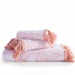 Πετσέτα Μπάνιου 70×140 Nef Nef Lorelay White-Pink