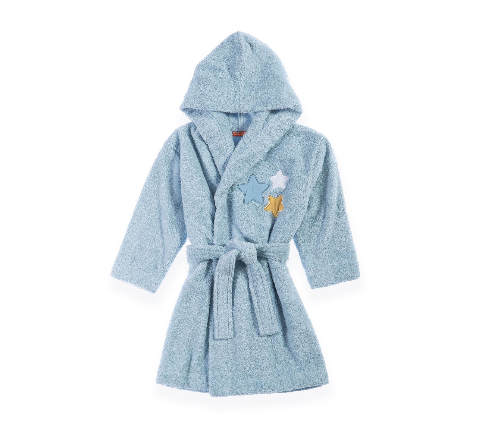 5205495552415 Βρεφικό Μπουρνούζι 4 Ετών Nef Nef Hung & Kisses Boy Blue - Image 1