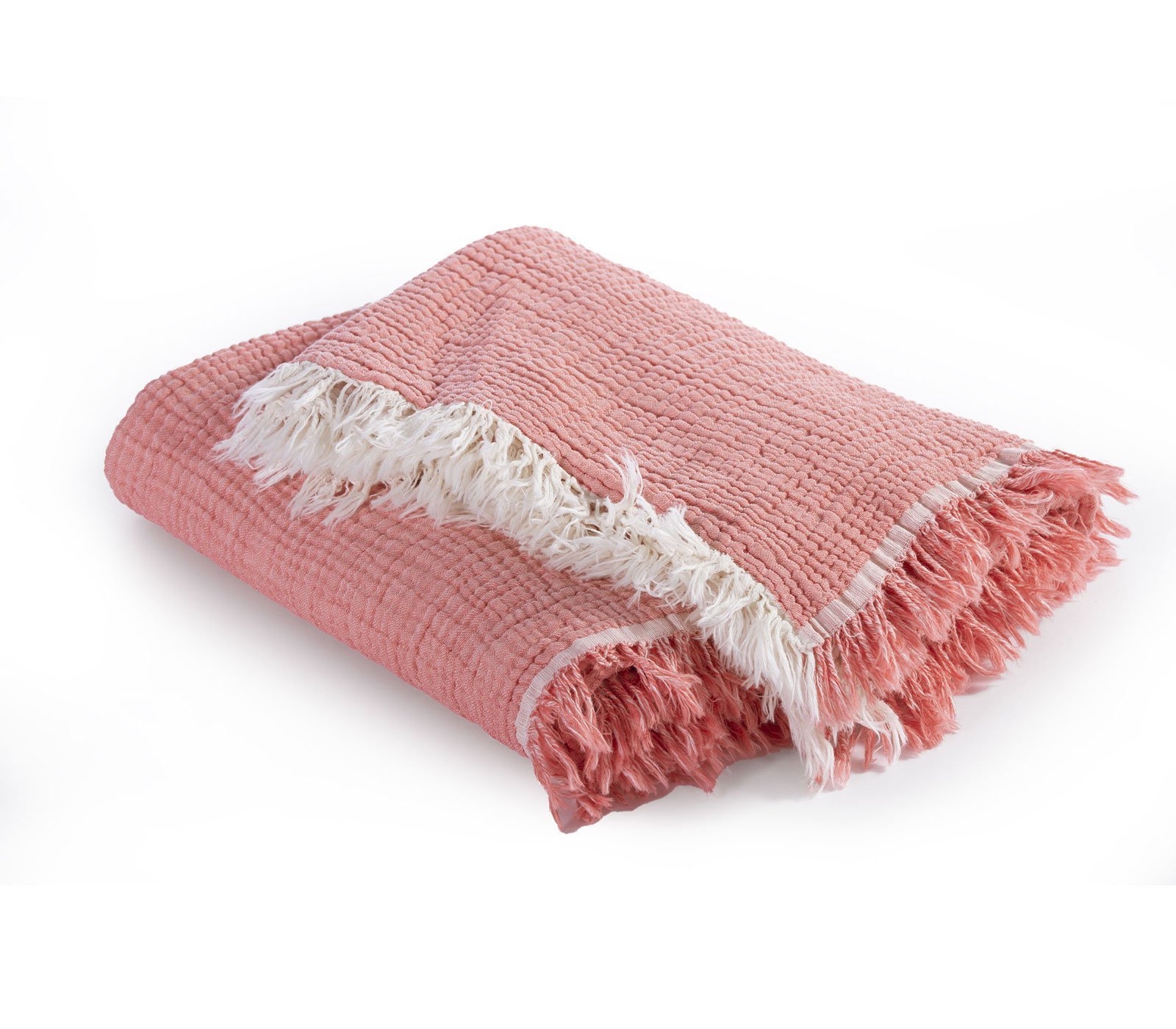 5205495552712 Κουβέρτα Πικέ Κούνιας 110×150 Nef Nef Apollo Coral - Image 1