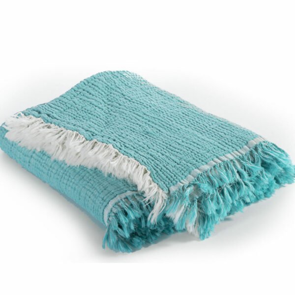 Κουβέρτα Πικέ Κούνιας 110×150 Nef Nef Apollo Petrol