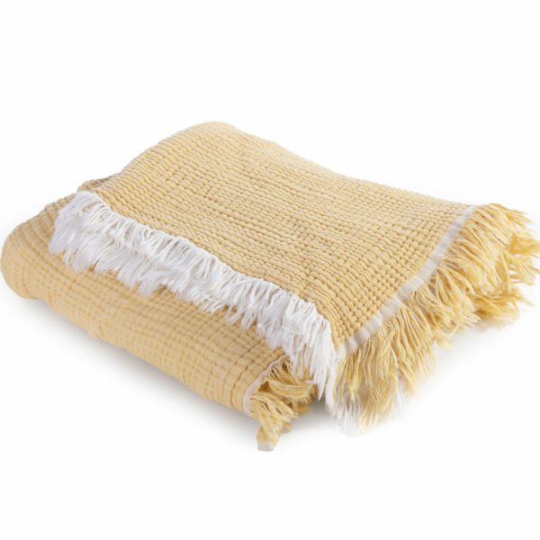 Κουβέρτα Πικέ Αγκαλιάς 80×110 Nef Nef Apollo Yellow
