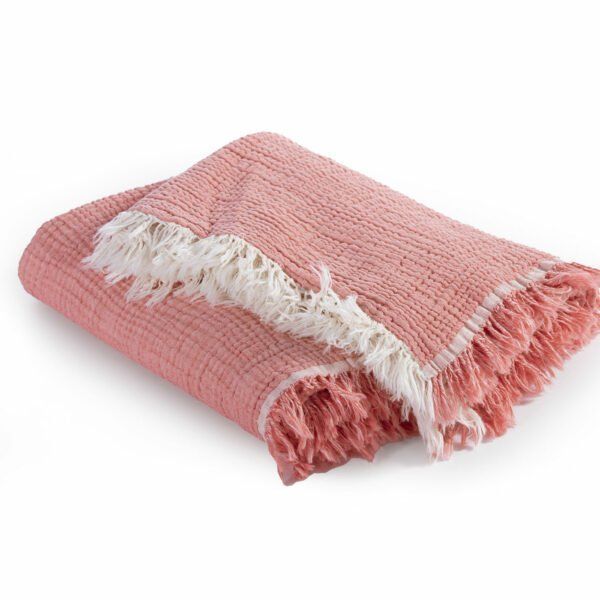 Κουβέρτα Πικέ Αγκαλιάς 80×110 Nef Nef Apollo Coral