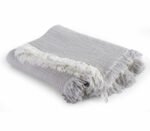 Κουβέρτα Πικέ Αγκαλιάς 80×110 Nef Nef Apollo Greige