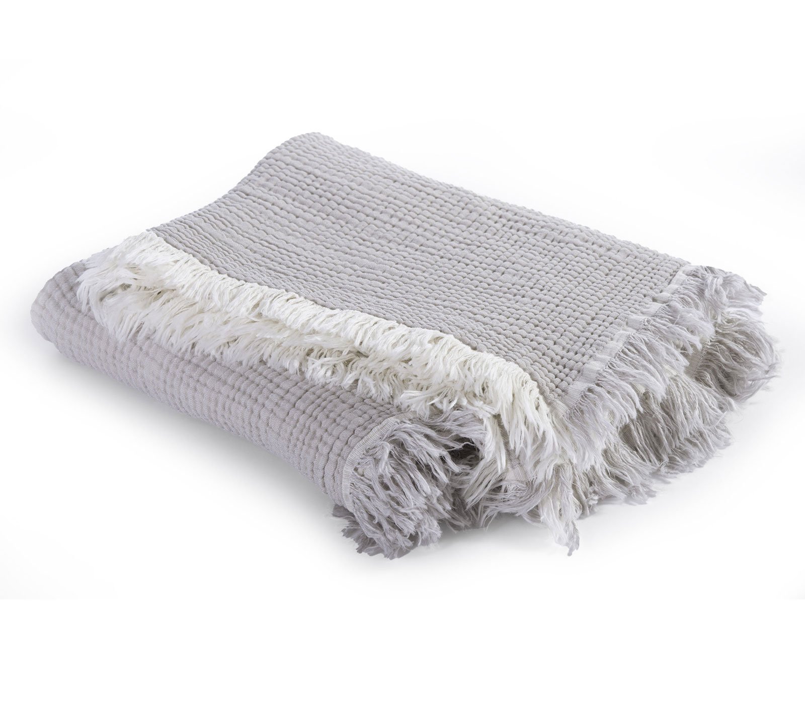 5205495553368 Κουβέρτα Πικέ Αγκαλιάς 80×110 Nef Nef Apollo Greige - Image 1