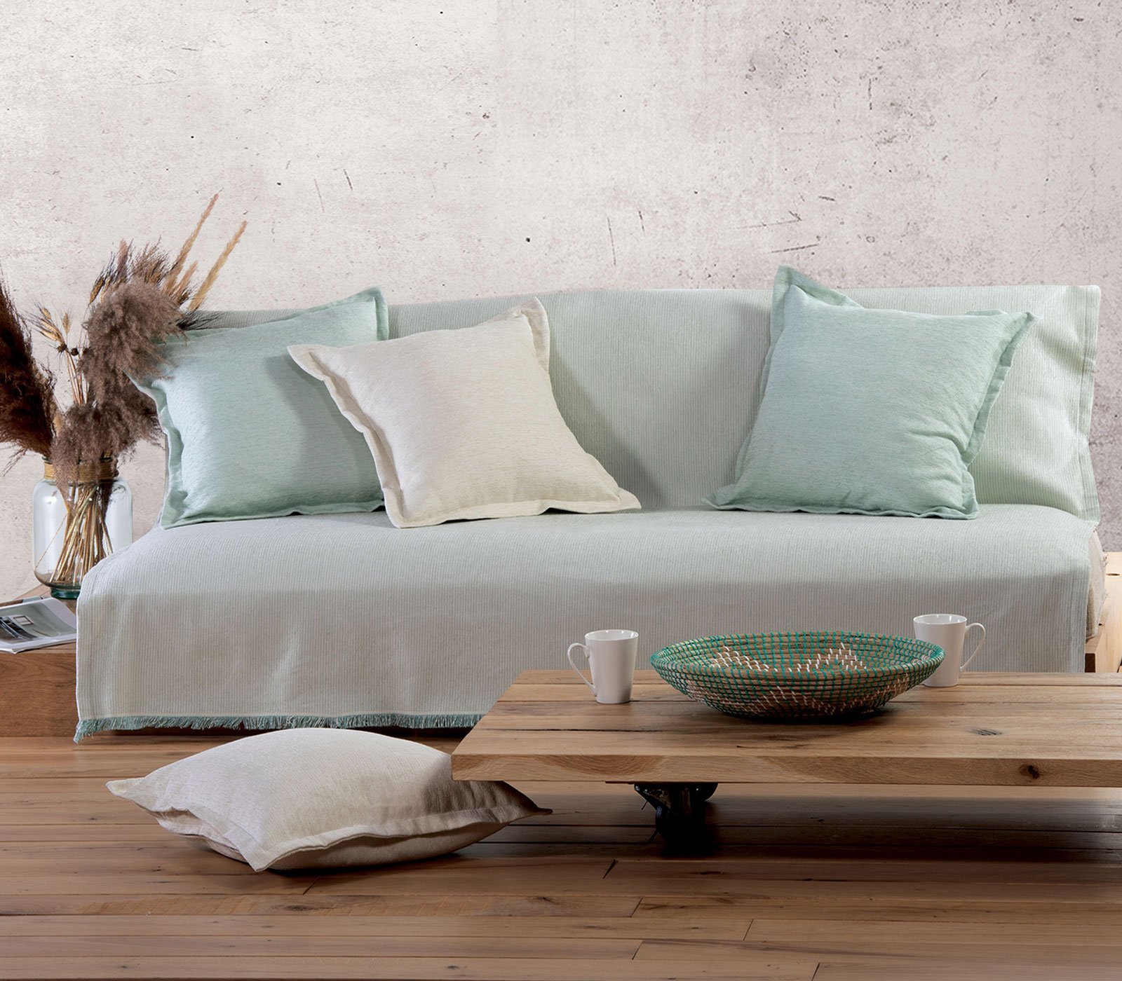 5205495557397 Ριχτάρι Πολυθρόνα 170x180 Nef Nef Nature 22 Aqua - Image 1