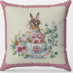 Πασχαλινή Διακοσμητική Μαξιλαροθήκη 45x45 Vassiliadis Runner 1236A Rojo