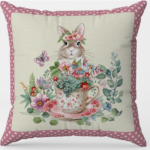 Πασχαλινή Διακοσμητική Μαξιλαροθήκη 45x45 Vassiliadis Runner 1236B Rojo