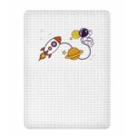 Κουβέρτα Πικέ Κούνιας 110x140 Adam Home Space White