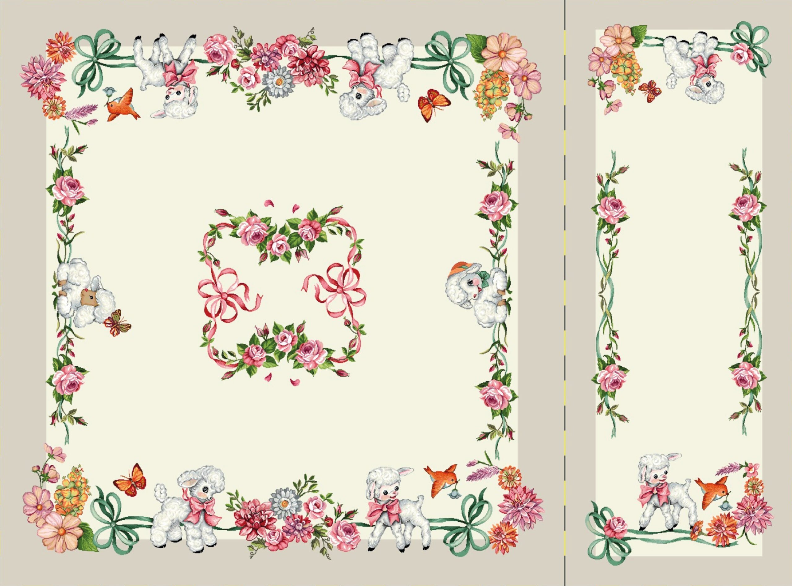 Runner-1231-100x100+47x100 Πασχαλινό Σετ 4 Τεμαχίων Καρέ-Σεμέ Vassiliadis Runner 1231 Lino - Image 1