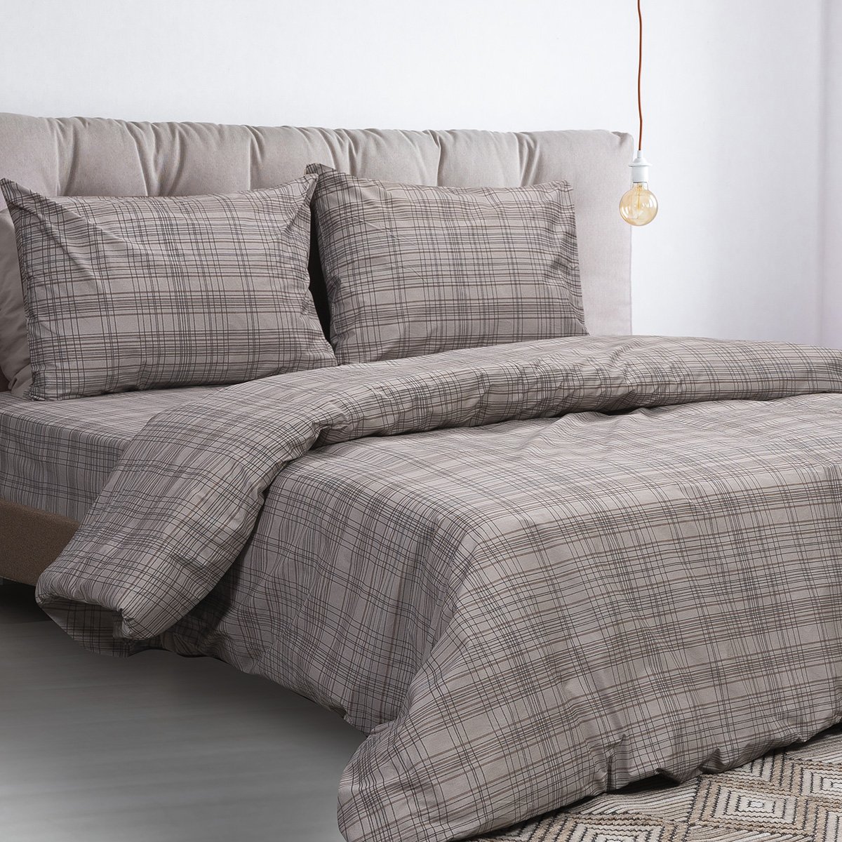 Pastel,Pink,Sheets,On,White,Duvet,In,Stylish,Bedroom,Interior Κουβερλί υπέρδιπλο Espresso Αrt 12077 230x250 Εμπριμέ Beauty Home - Image 1