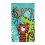 Παιδική Πετσέτα Θαλάσσης 70×120 Nef Nef Jungle Surfers Green