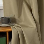 Κουρτίνα μεσαίας σκίασης με 8 μεταλλικούς κρίκους Effect Art 8443 150x260 Λαδί   Beauty Home - Image 11