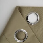 Κουρτίνα μεσαίας σκίασης με 8 μεταλλικούς κρίκους Effect Art 8443 150x260 Λαδί   Beauty Home - Image 13