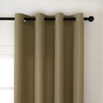 Κουρτίνα μεσαίας σκίασης με 8 μεταλλικούς κρίκους Effect Art 8443 150x260 Λαδί   Beauty Home - Image 3