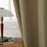 Κουρτίνα μεσαίας σκίασης με 8 μεταλλικούς κρίκους Effect Art 8443 150x260 Λαδί   Beauty Home - Image 10