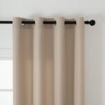 Κουρτίνα μεσαίας σκίασης με 8 μεταλλικούς κρίκους Effect Art 8443 150x260 Άμμου   Beauty Home - Image 4