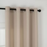 Κουρτίνα μεσαίας σκίασης με 8 μεταλλικούς κρίκους Effect Art 8443 150x260 Άμμου   Beauty Home - Image 5