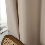 Κουρτίνα μεσαίας σκίασης με 8 μεταλλικούς κρίκους Effect Art 8443 150x260 Άμμου   Beauty Home - Image 8