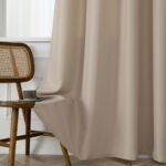Κουρτίνα μεσαίας σκίασης με 8 μεταλλικούς κρίκους Effect Art 8443 150x260 Άμμου   Beauty Home - Image 9
