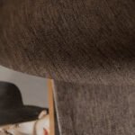 Κουρτίνα μεσαίας σκίασης με 8 μεταλλικούς κρίκους Illusion Art 8445 140x270 Καφέ   Beauty Home - Image 10