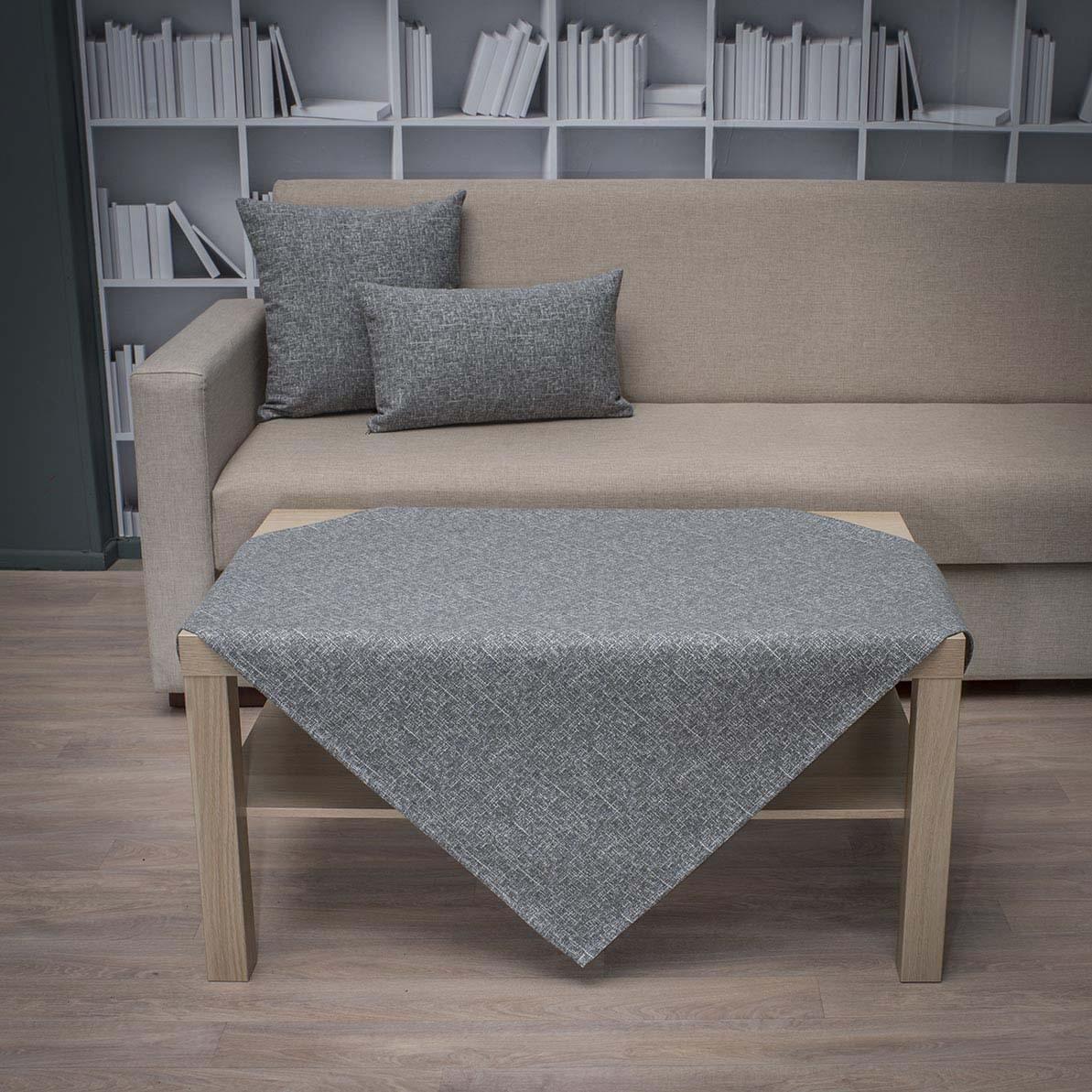 Καρέ-Valia-62-γκρι-σκούρο Τραπεζοκαρέ 140X140 Cotone Valia 62 Γκρι σκούρο - Image 1