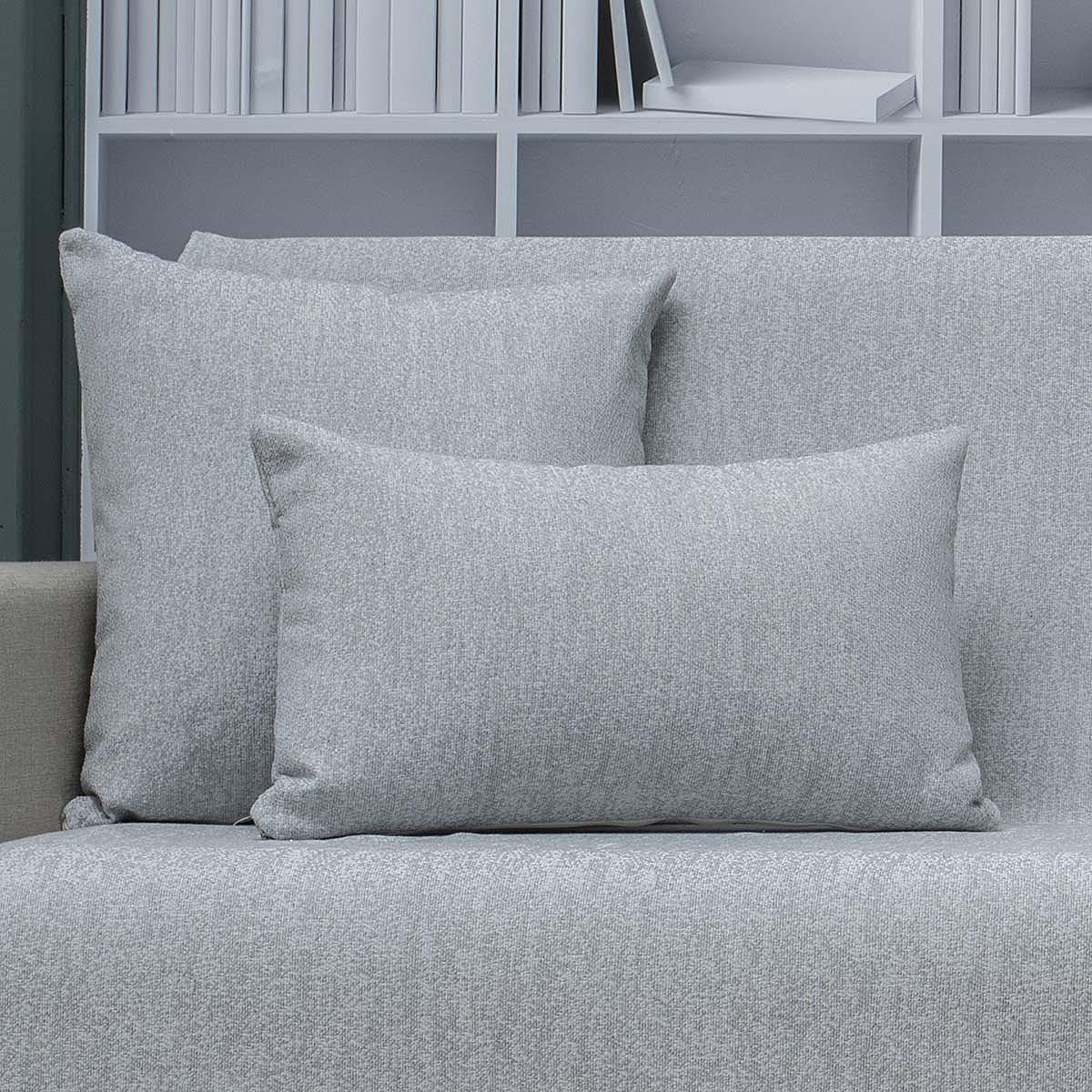 Μαξιλάρι-Nora-Γκρι Διακοσμητική Μαξιλαροθήκη 40X40 Cotone Nora Γκρι - Image 1