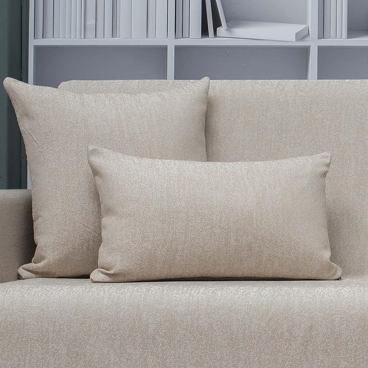 Μαξιλάρι-Nora-Μπεζ Διακοσμητική Μαξιλαροθήκη 40X40 Cotone Nora Μπεζ - Image 1