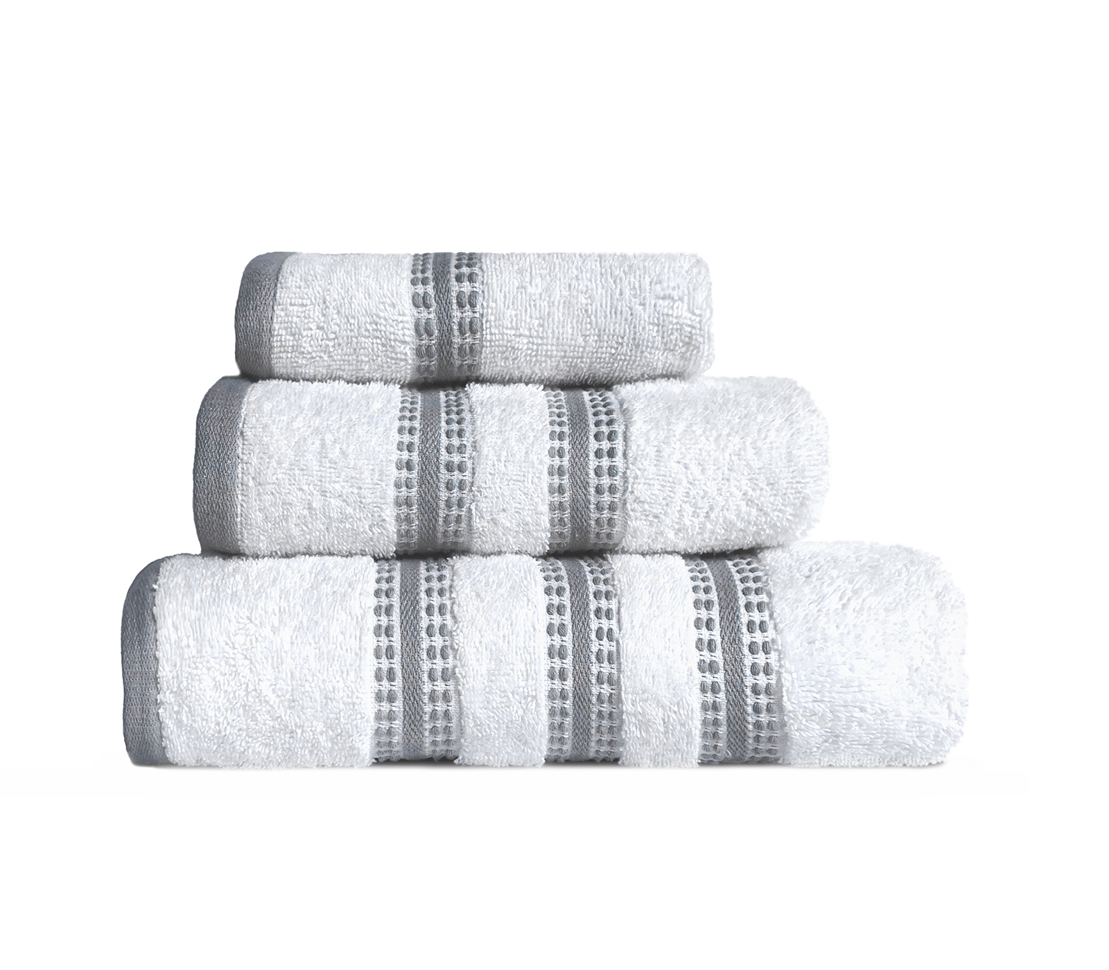 ΣΕΤ ΠΕΤΣΕΤΕΣ 3ΤΜΧ PROMISE white Σετ Πετσέτες 3 Τεμαχίων Nef Nef Promise White - Image 1