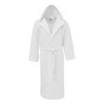 Μπουρνούζι με κουκούλα ζακαρ 270gsm Λευκό Beauty Home Beauty Home