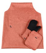 Σετ 5 Τεμαχίων Ποδία & Γάντι & Πιάστρα και 2 Ποτηρόπανα Κουζίνας Guy Laroche Cook Orange - Image 2