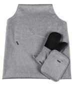 Σετ 5 Τεμαχίων Ποδία & Γάντι & Πιάστρα και 2 Ποτηρόπανα Κουζίνας Guy Laroche Cook Silver - Image 2