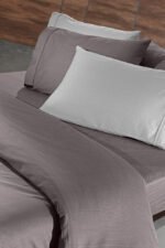 Σεντόνι King Size 280×270 Guy Laroche Minimal Melanze Βαμβακοσατέν 300 TC - Image 2