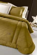 Κουβερτοπάπλωμα Ημίδιπλο 180x220 Guy Laroche Crystal Velvet Golden - Image 2