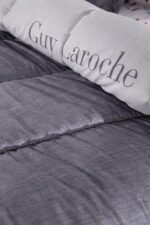 Παπλωματοθήκη Υπέρδιπλη 225×245 Guy Laroche Motto Melanze Suede - Image 3