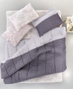 Παπλωματοθήκη Υπέρδιπλη 225×245 Guy Laroche Motto Melanze Suede - Image 5