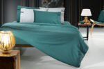 Παπλωματοθήκη King Size 255×245 Guy Laroche Minimal Petrol Βαμβακοσατέν 300 TC - Image 2